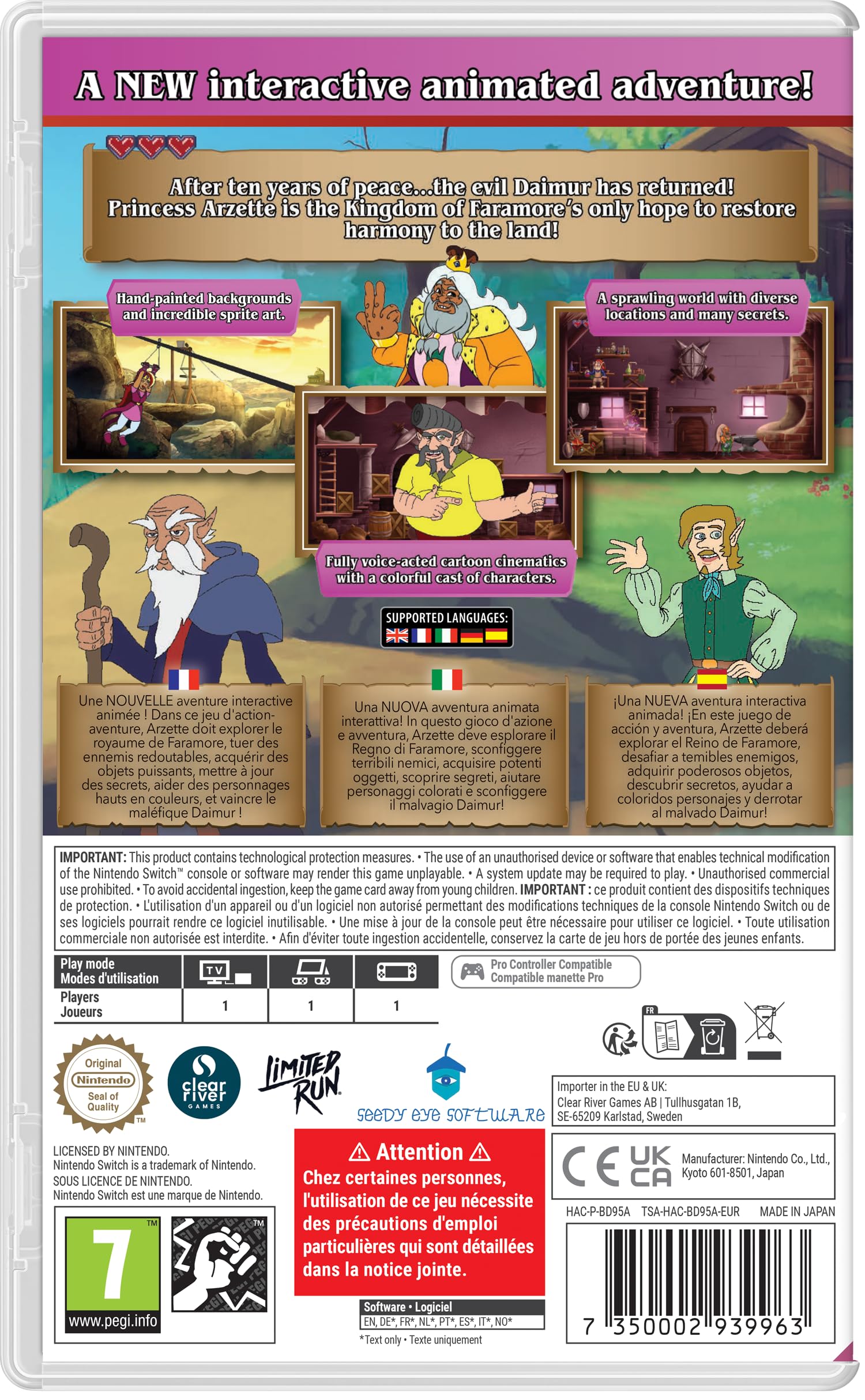 Amazon.com: Arzette The Jewel of Faramore NS : Video Games